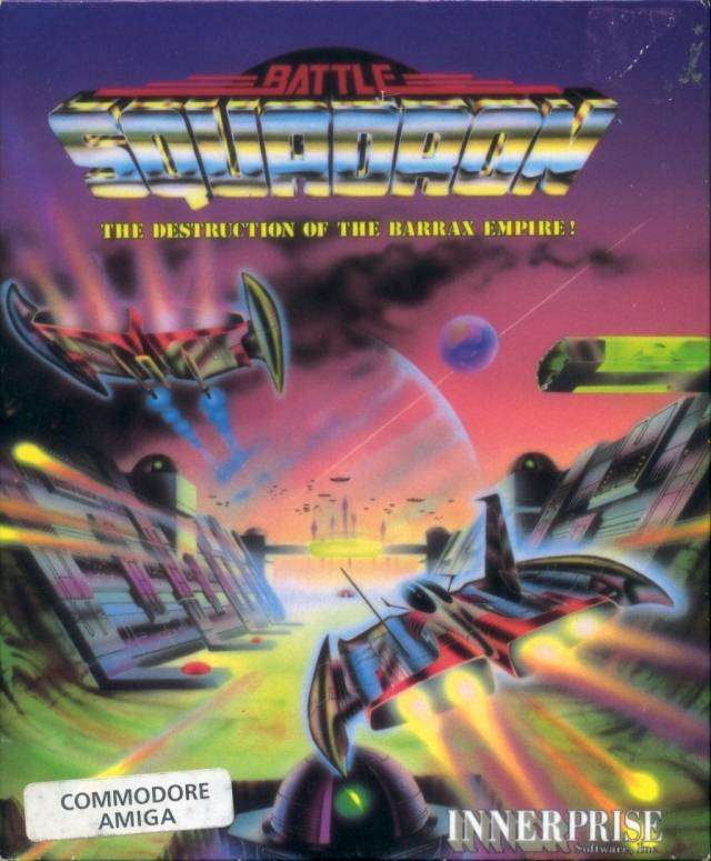 Battle Squadron box art for Amiga